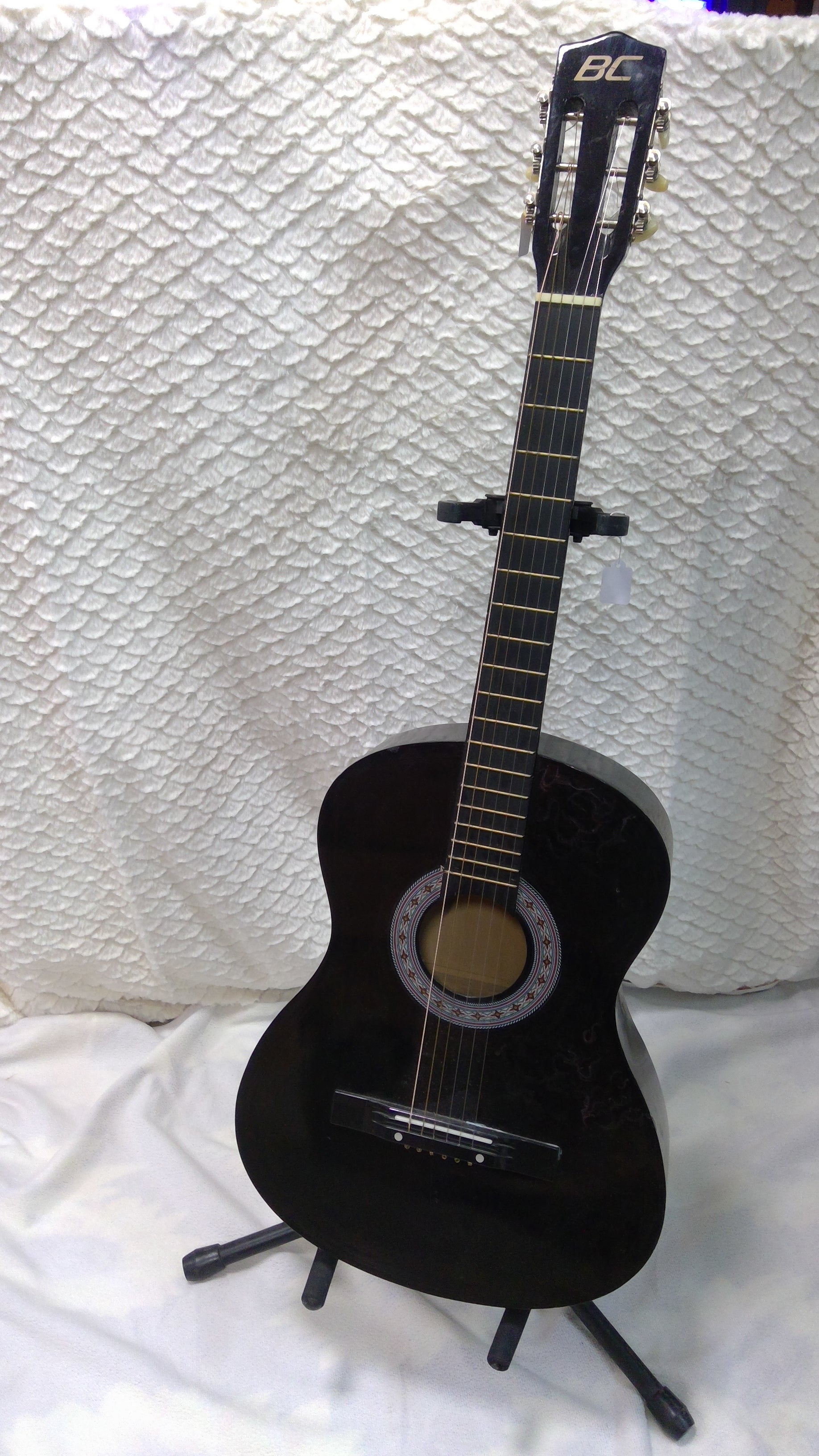 Black Vintage Acoustic Guitar