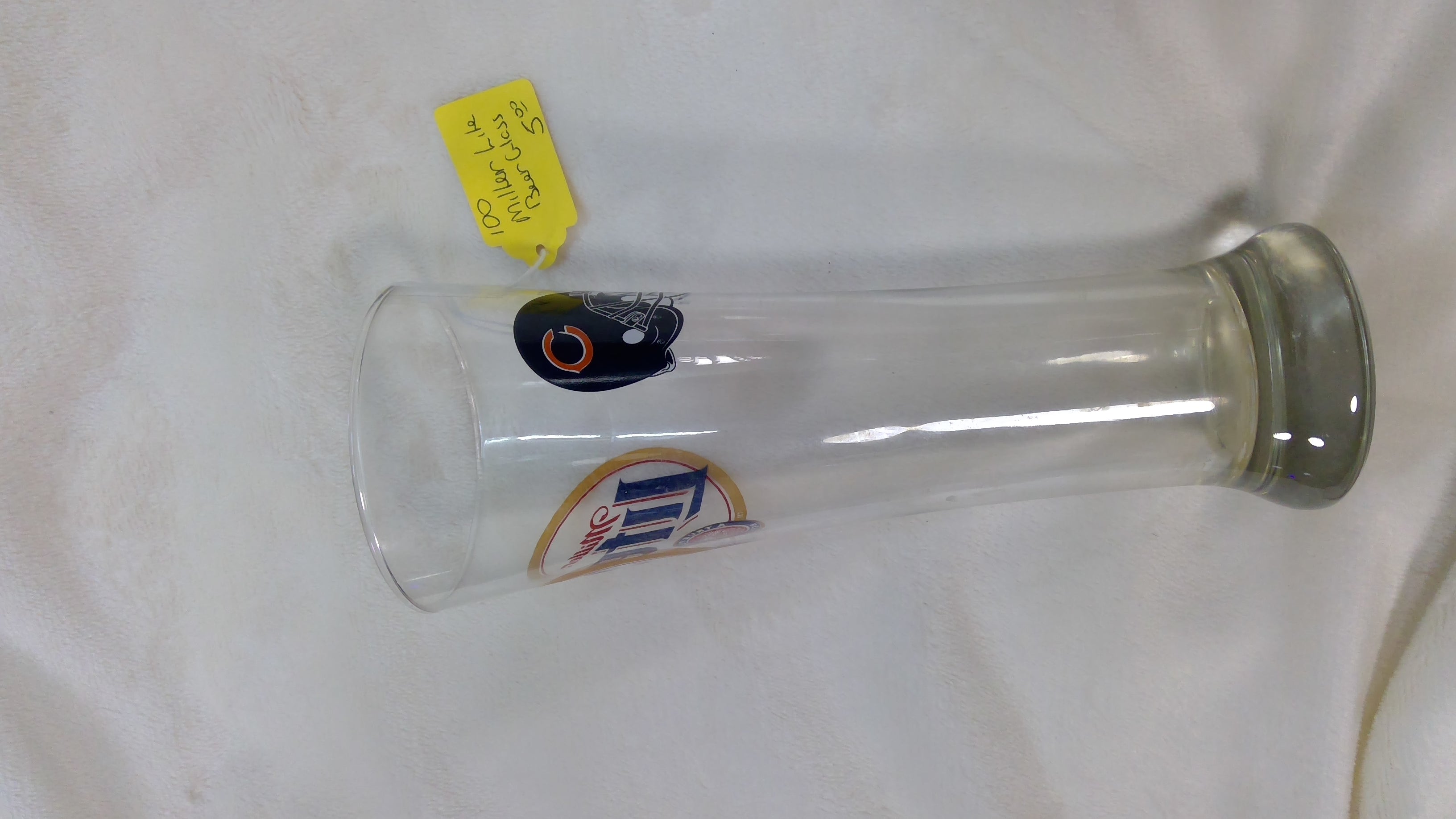 Chicago Bears Miller Lite Glass