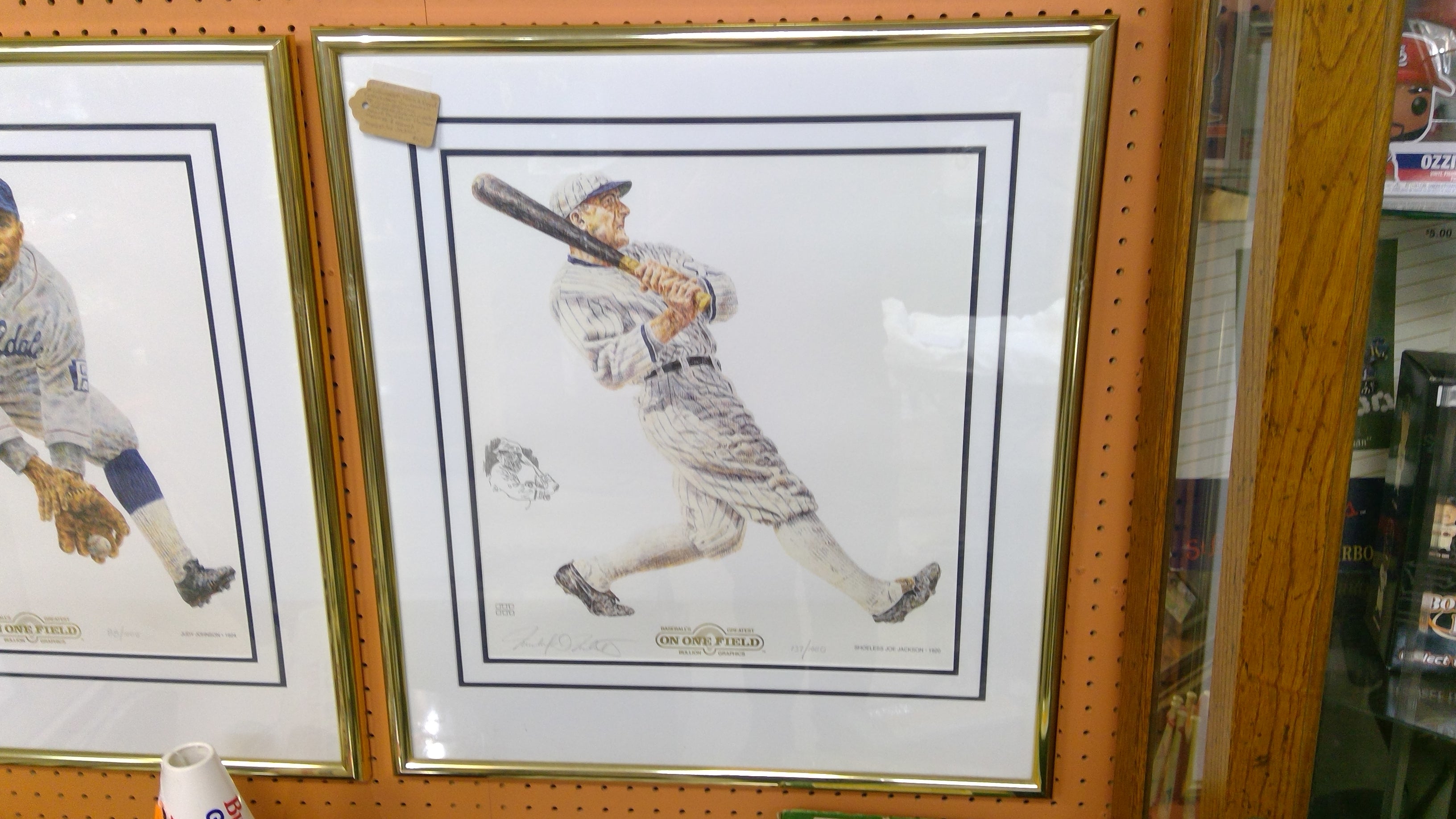 Shoeless Joe Jackson Framed and Signed Art Poster