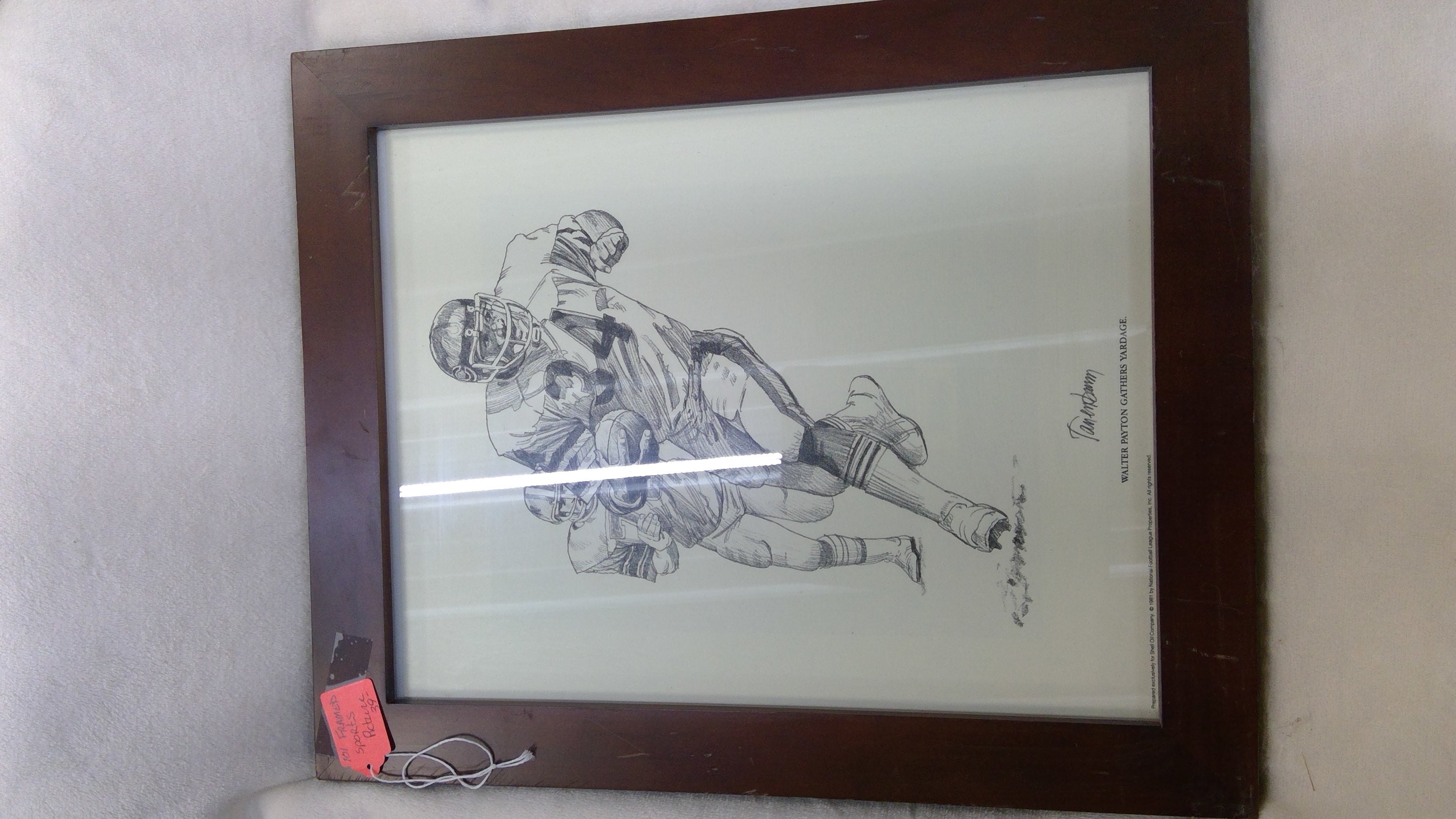 Framed Football Picture