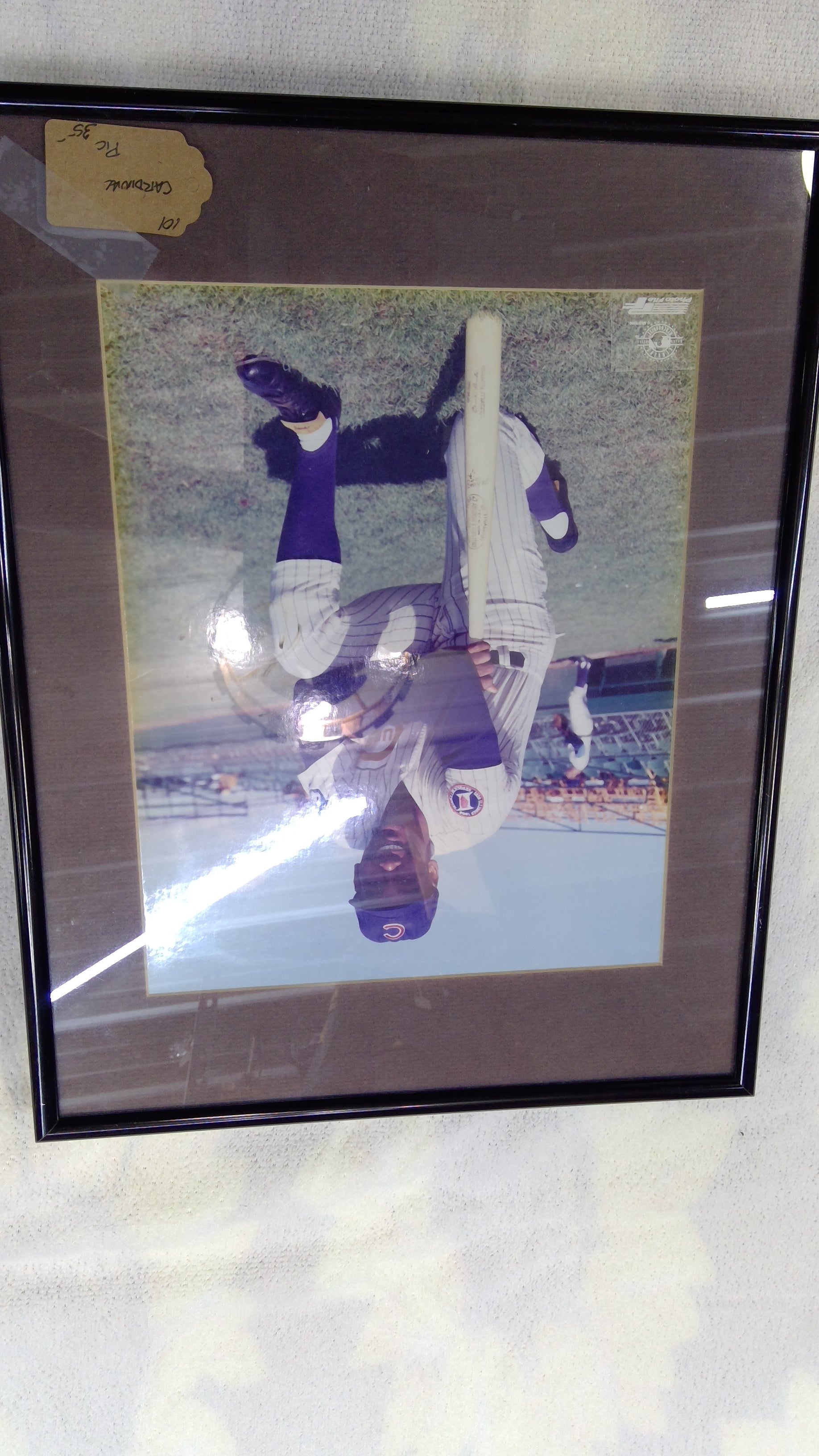 Framed Cubs Player Poster