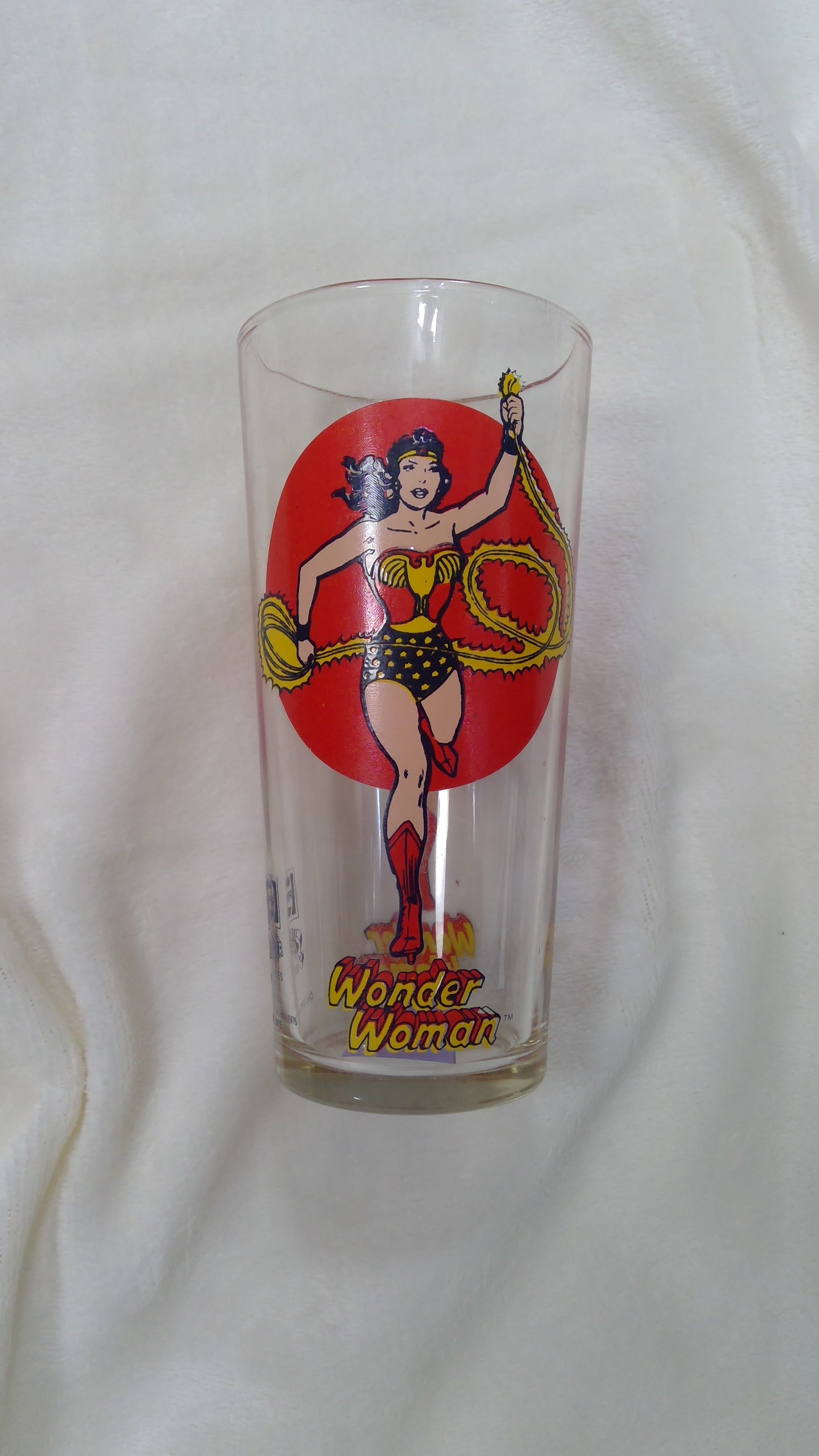 Wonder Woman with Lasso Pepsi Glass