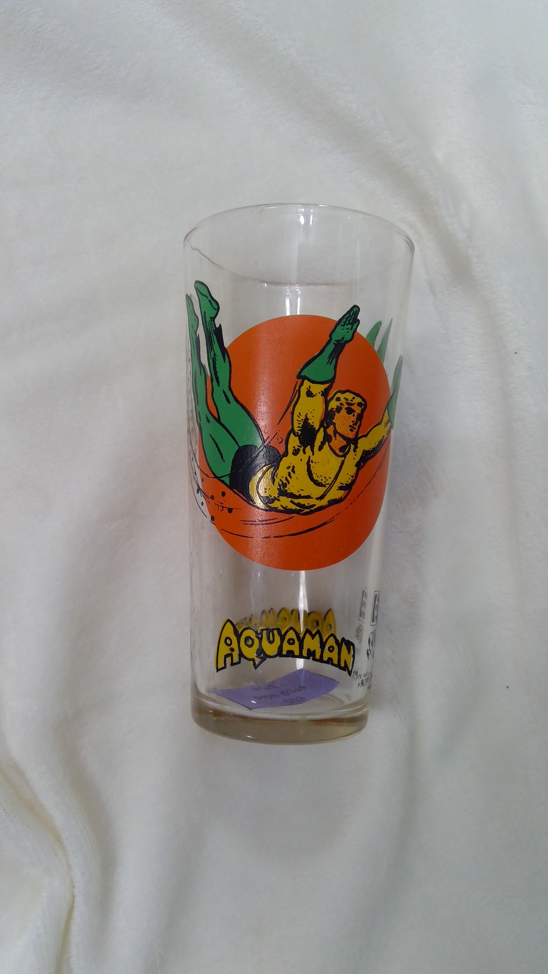 Aquaman Pepsi Glass