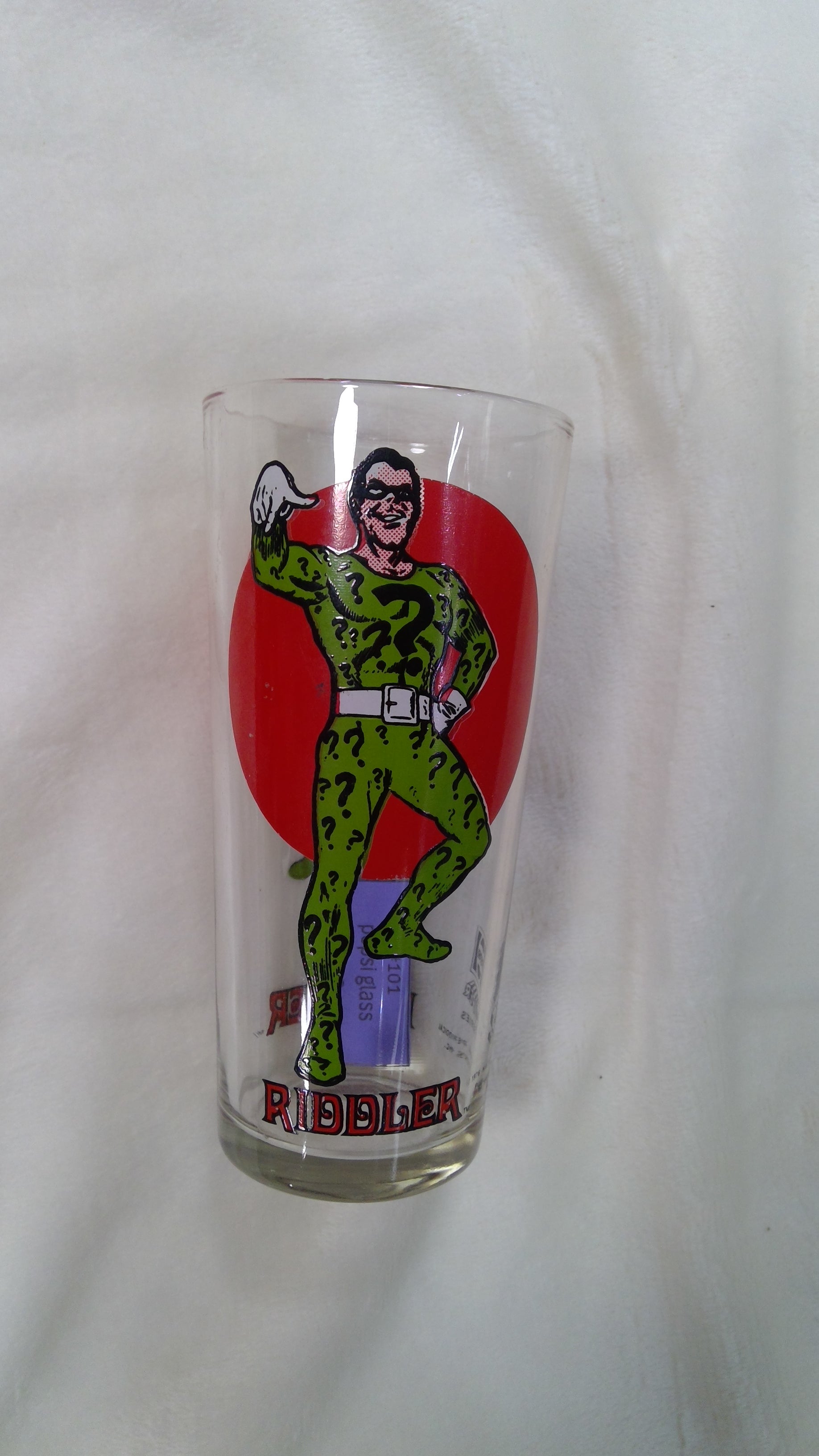 Riddler Pepsi Glass