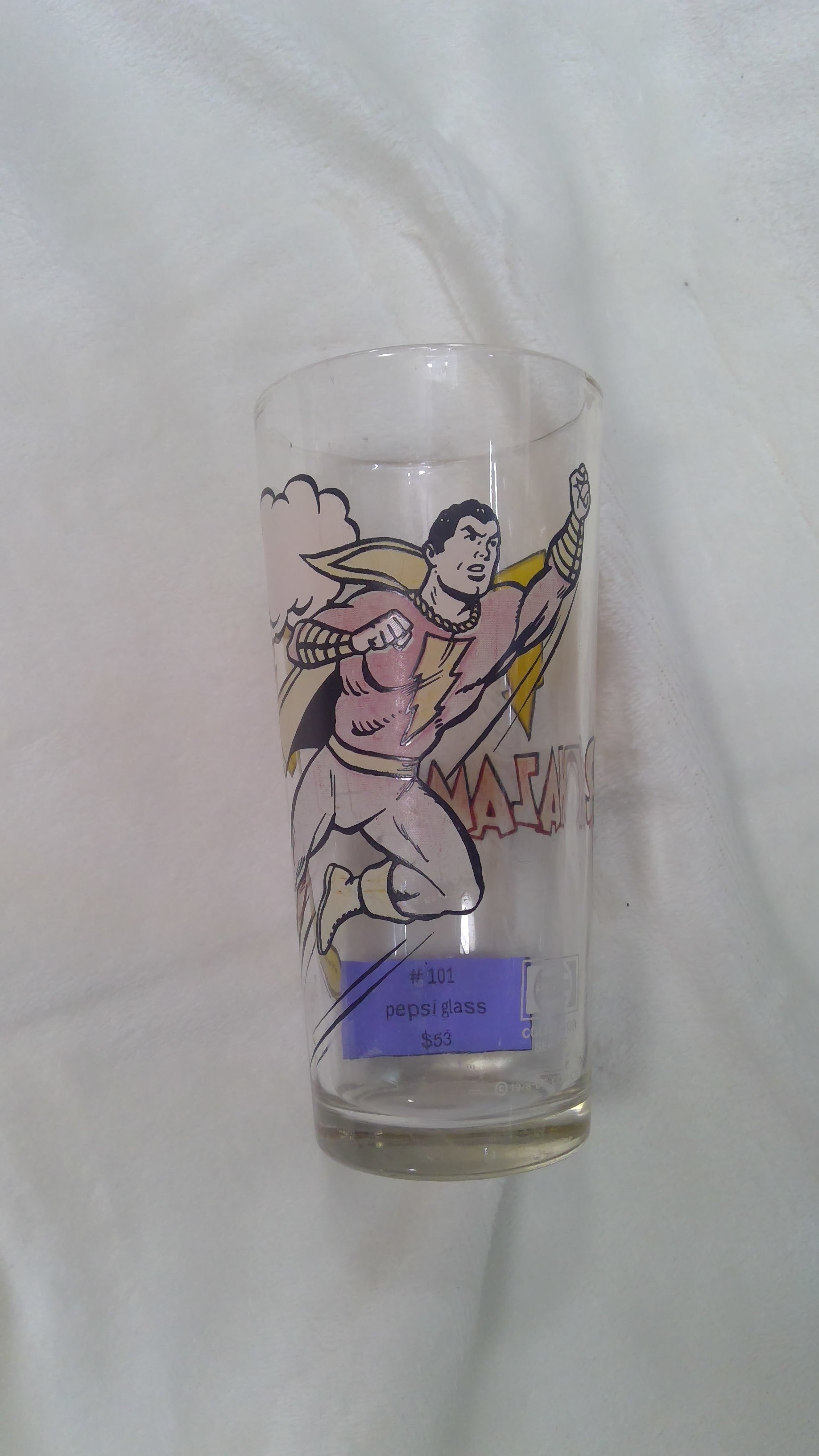 DC Shazam Pepsi Glass