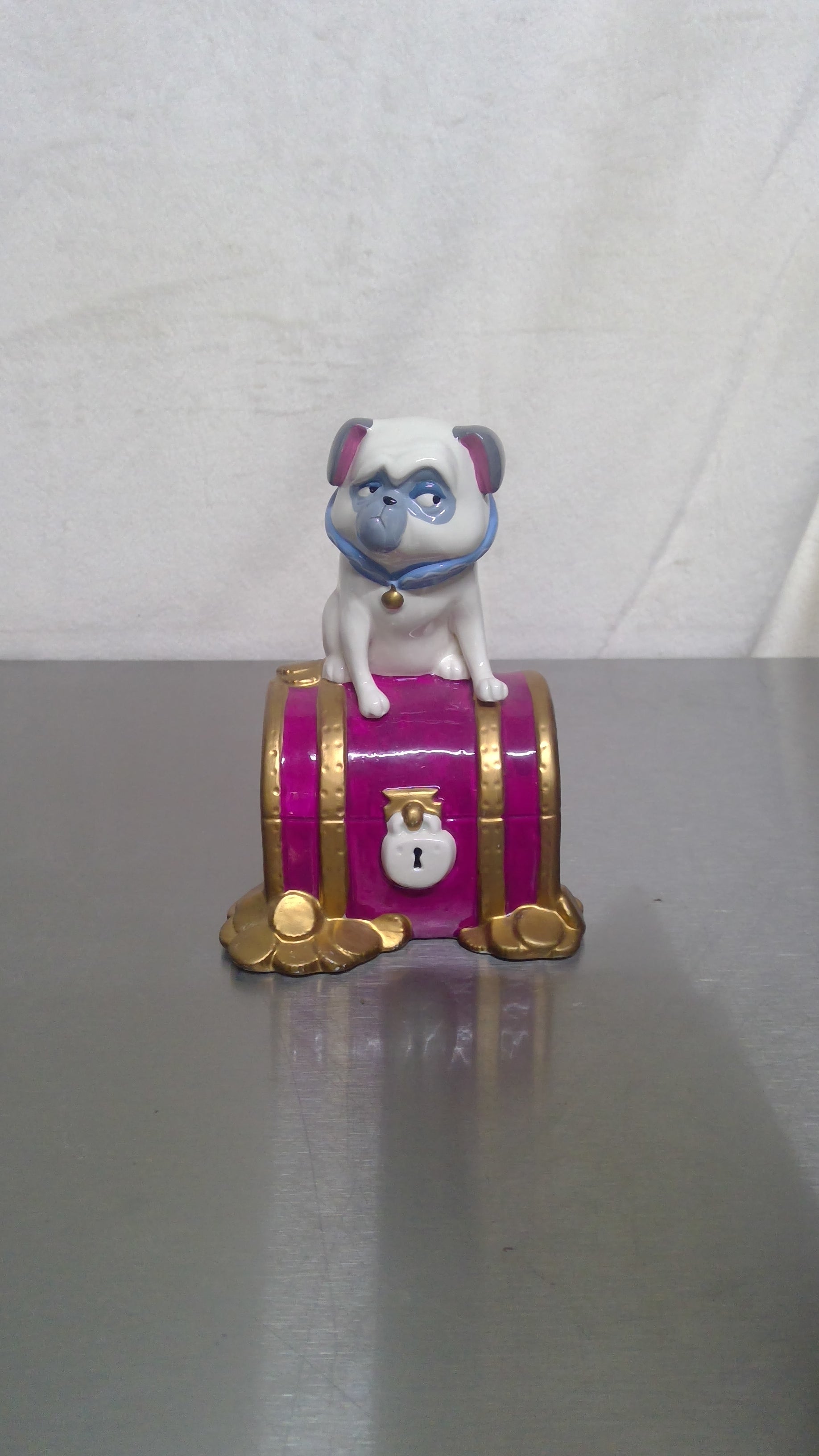 Pocahontas "Percy the Pug Treasure Chest" Coin Bank