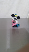 Vintage Ceramic Minnie Mouse Sitting in Pink Dress